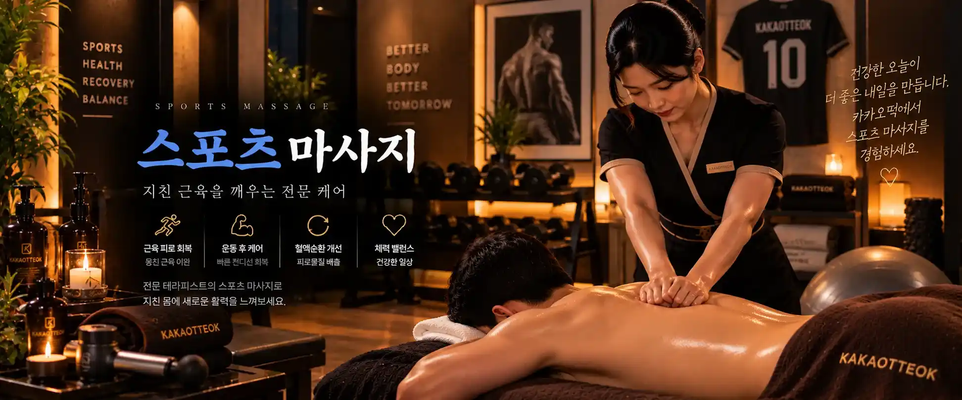 스포츠 마사지 - 카카오떡