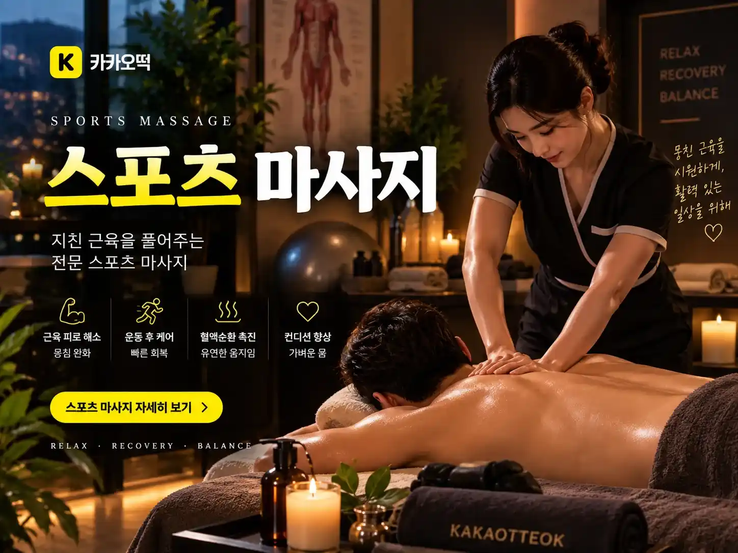 스포츠 마사지 - 카카오떡