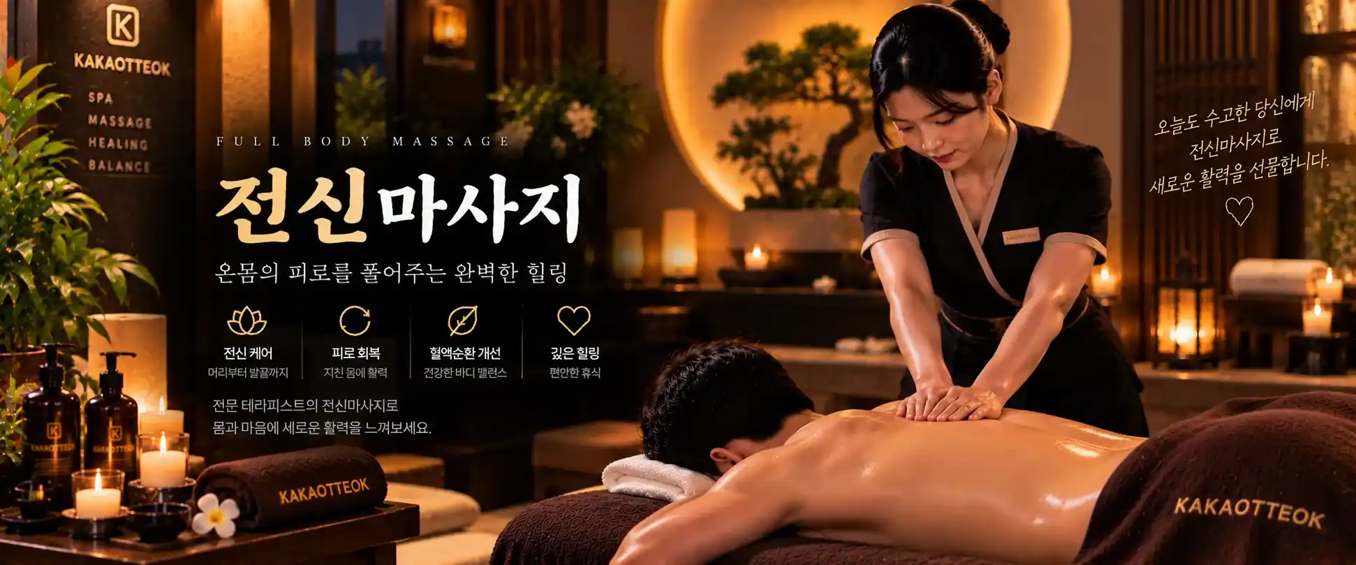 전신 마사지 - 카카오떡